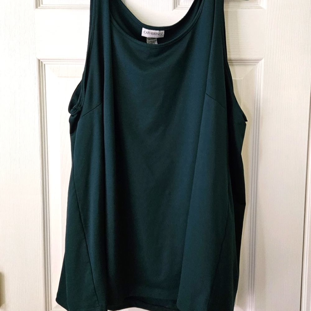 Green sleeveless shirt 3x